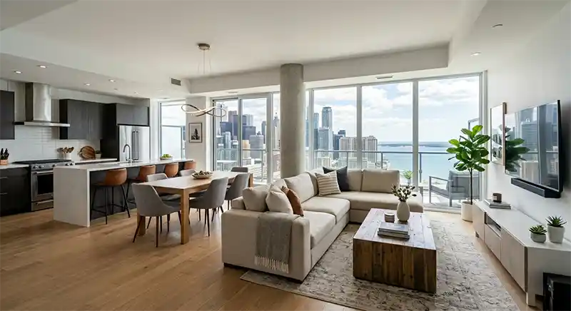 open concept condo