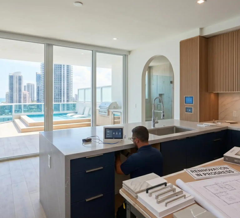 renovation in luxury condo